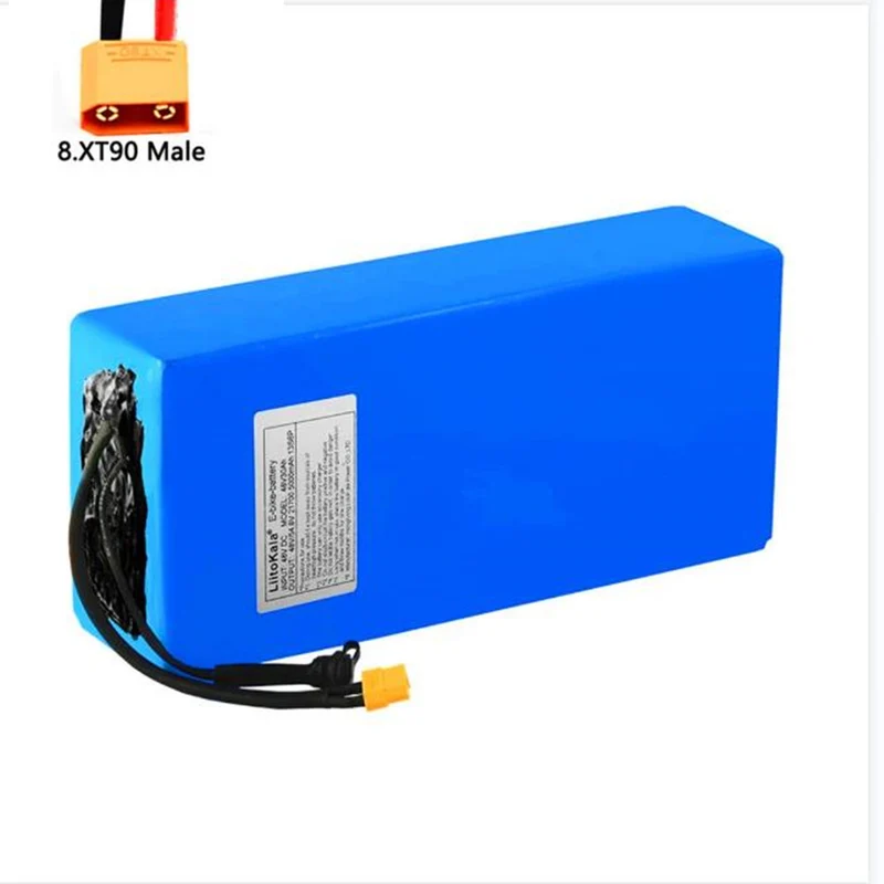 48V 30Ah 21700 5000mAh 13S6P XT60 connection 30A BMS scooter battery 48v 30ah electric bike battery