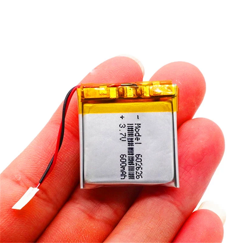 4 pieces 600mAH 602626 PLIB polymer lithium ion lithium ion batteries for Smartwatch GPS