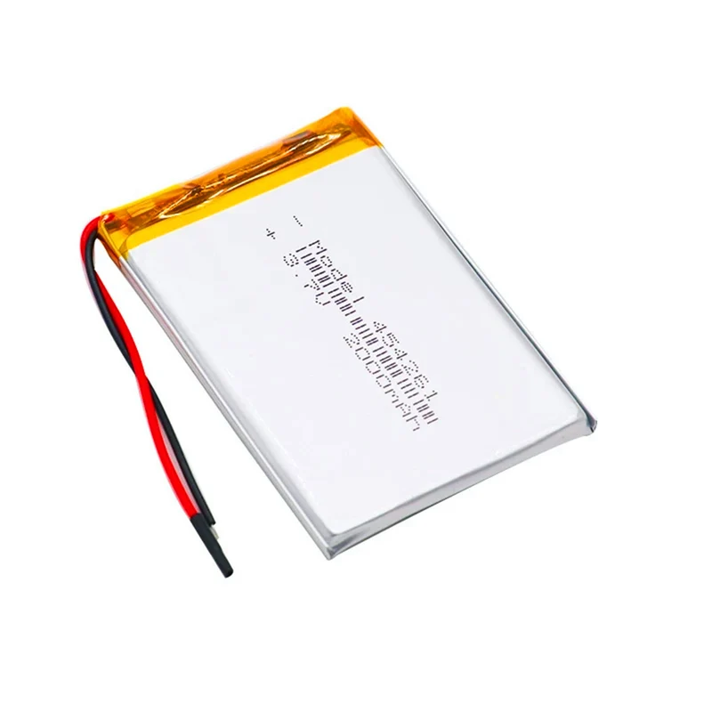 4pcs Polymer Battery 3.7V Lithium Polymer Battery 454261 2000mAh Game Console MP3 MP4 MP5 Lithium Battery GPS