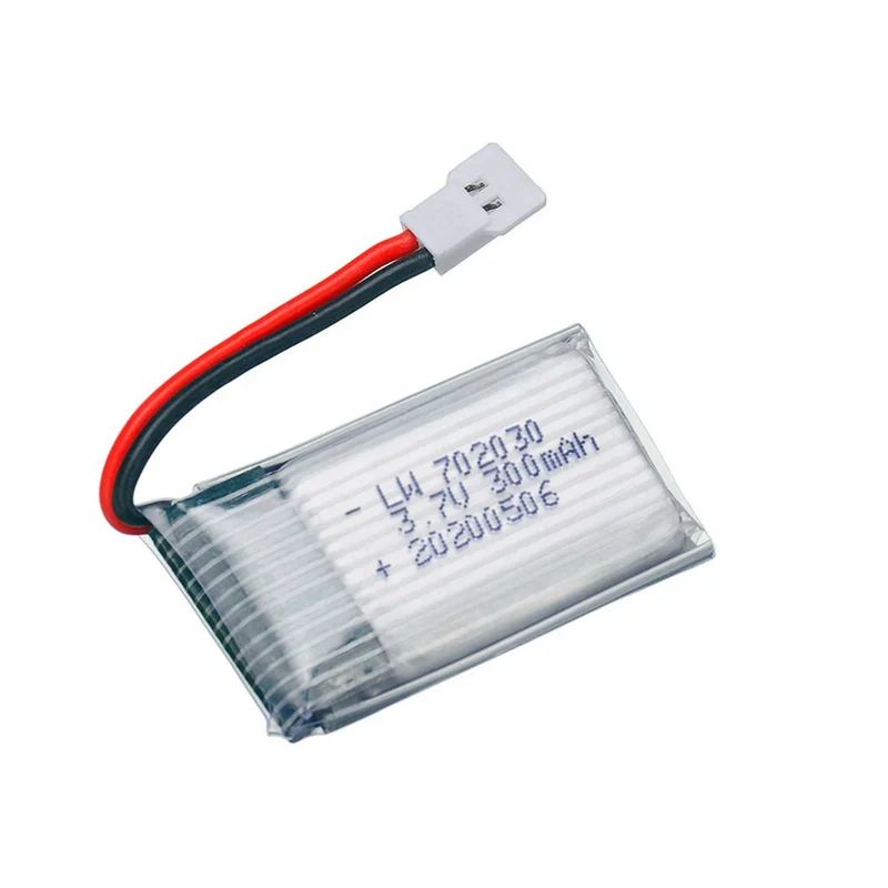 5pcs 3.7V 300mAH Lipoly Battery with Charger for Udi U816 U830 F180 E55 FQ777 FQ17W Hubsan H107 Remote Control Drone