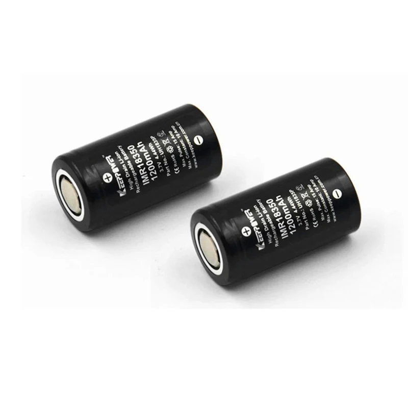 2 pieces IMR18350 IMR 18350 1200mAh uh1835p lithium ion battery shipped on behalf of the original battery