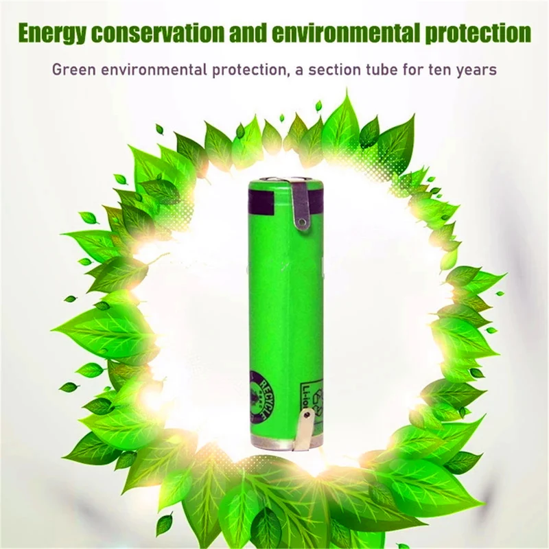 2pcs 3.7V 680mAh US14500VR2 Li Ion Battery for Electric Welding Toothbrush, Razor, Hair Clipper