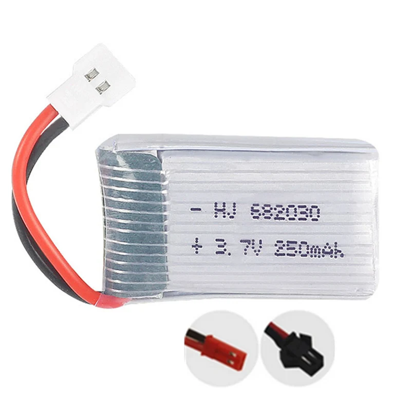 3 pieces 3.7v 250mAh 682030 li-polymer battery for remote aircraft