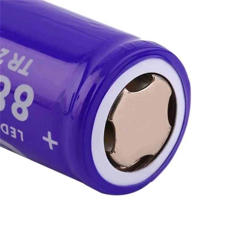 2 pieces 26650 rechargeable battery 3.7 V 8800 mAh lithium ion battery, used for flashlight