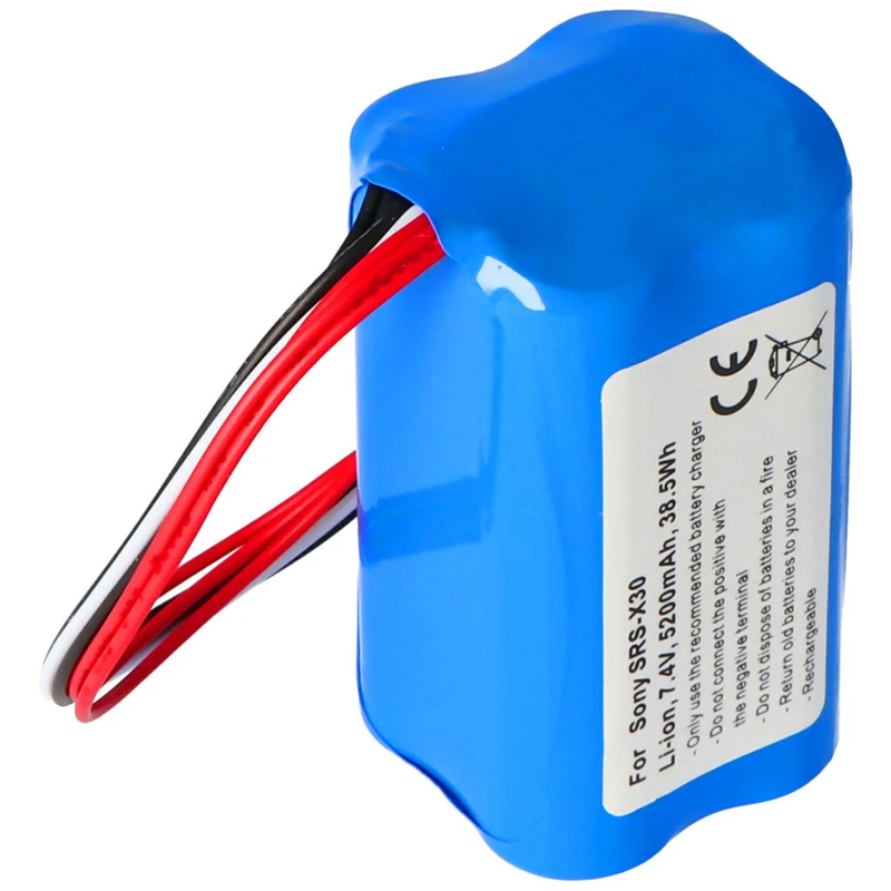 7.4v 5200mah battery for sony SRS-X30, SRS-XB3