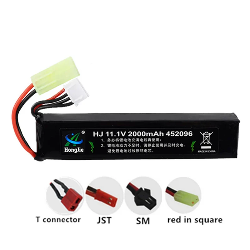 11.1v 2000mAh 452096 li-polymer battery for Gel Ball Blaster Toy Jinming Gen8 M4a1 SCAR