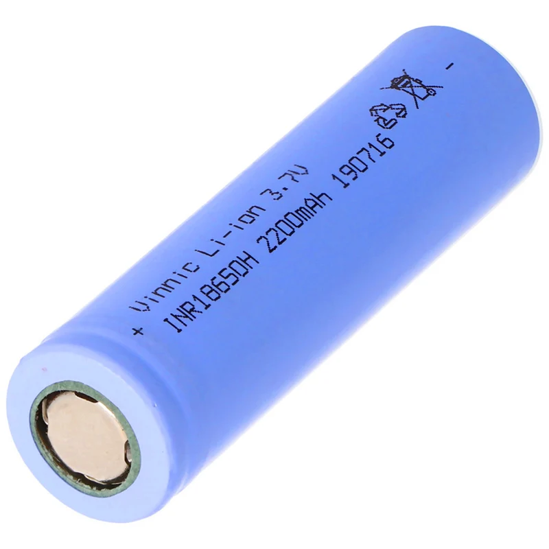 INR18650H Vinnic 18650 Li-Ion battery 3.7 Volt 2200mAh 65.5x18.38mm