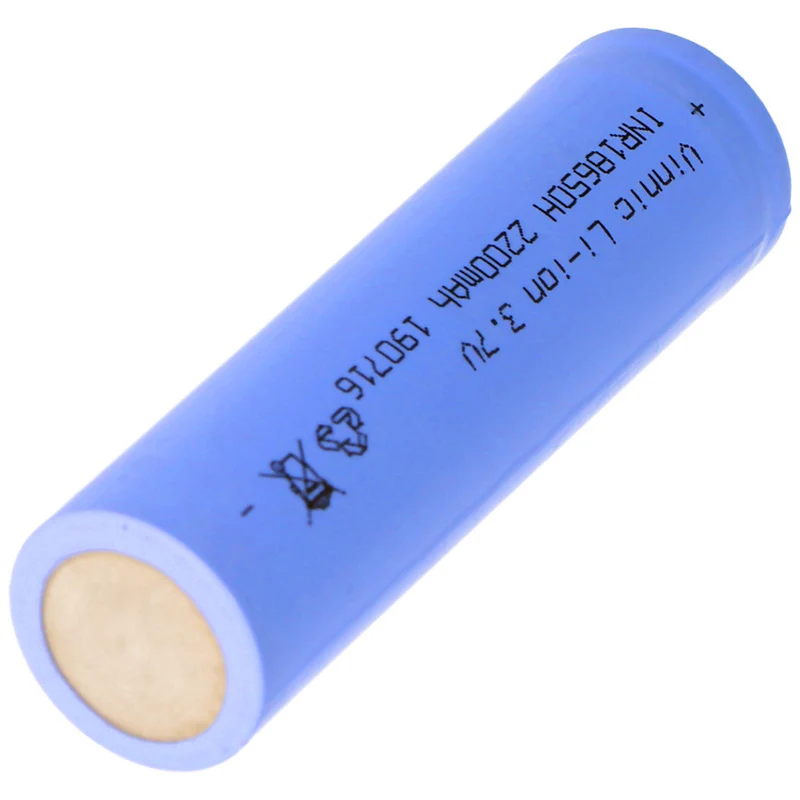 INR18650H Vinnic 18650 Li-Ion battery 3.7 Volt 2200mAh 65.5x18.38mm