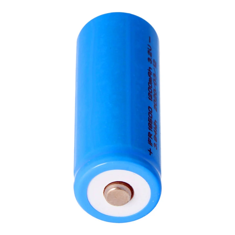 2 pieces batteries 17.5x48mm 1000mA 18500, suitable for Duracell solar lithium phosphate battery Li FePo4 3.2V