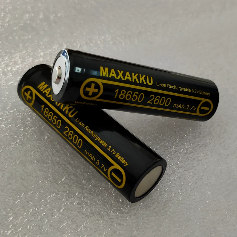 ICR18650-26J-2600mAh, 64.8x18.2mm 3.6V-3.7V without Protection
