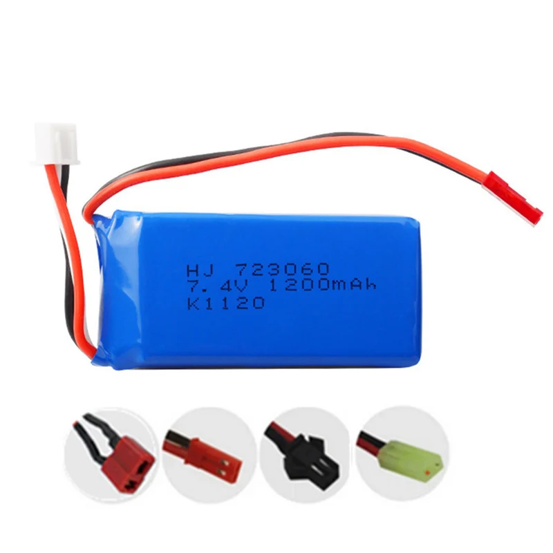7.4v 1200mAh 723060 li-polymer battery for V262 V333 Rechargeable RC Drone