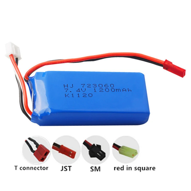 7.4v 1200mAh 723060 li-polymer battery for V262 V333 Rechargeable RC Drone