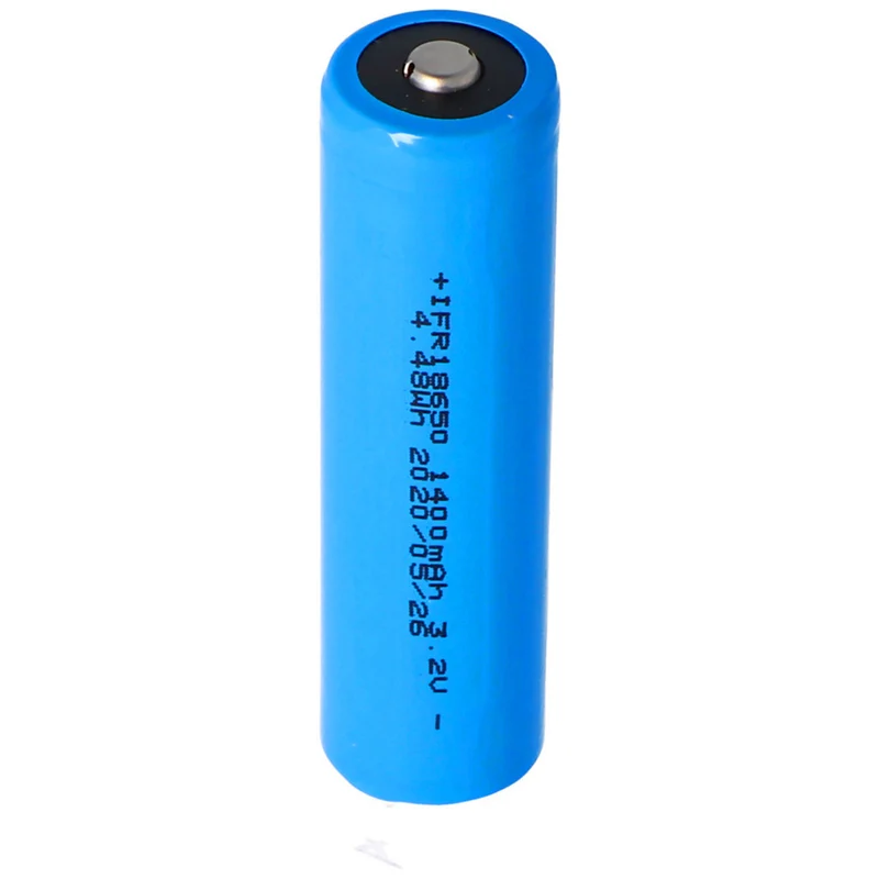 18650 3.2v 1400mah Solar Battery IFR LiFePo4 Lithium iron