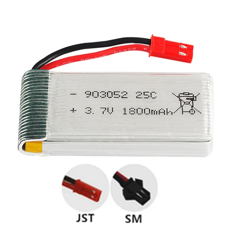 3.7v 1800mAh 903052 lipo Battery for KY601S SYMA X5 X5S X5C X5SC RC Drone