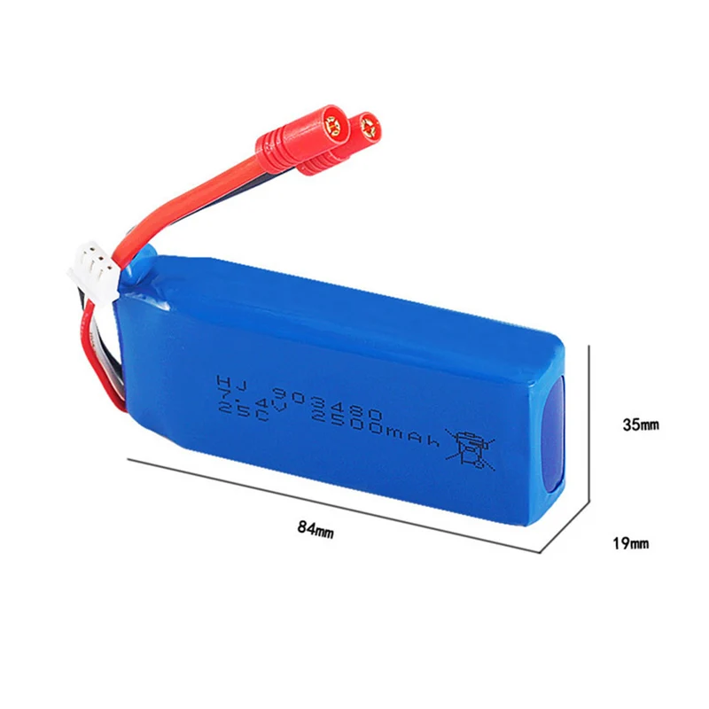 7.4v 2500mAh 903480 li-polymer battery for X8 X8C X8W X8G Rechargeable RC Drone