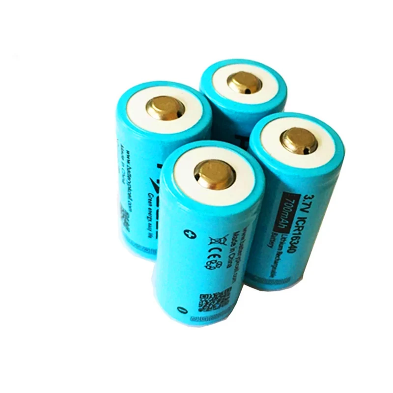 4PCS 3.7v 700mah li ion battery for LED flashlight, headlight, mechanical mod, flashlight