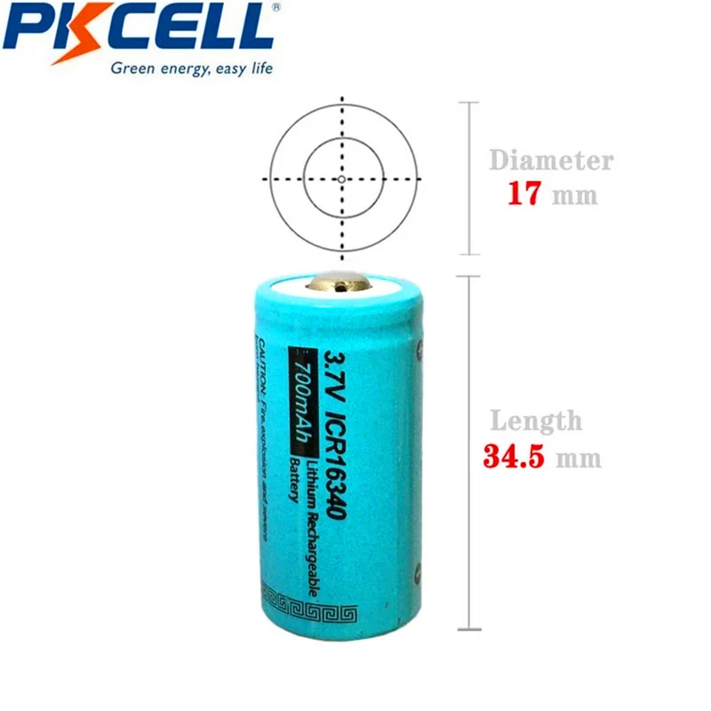 4PCS 3.7v 700mah li ion battery for LED flashlight, headlight, mechanical mod, flashlight