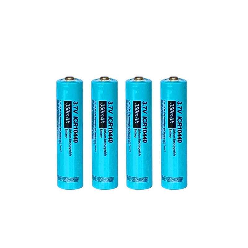 4 pcs 10440 3.7v 350mah battery for LED flashlight, headlight, mechanical mod, flashlight