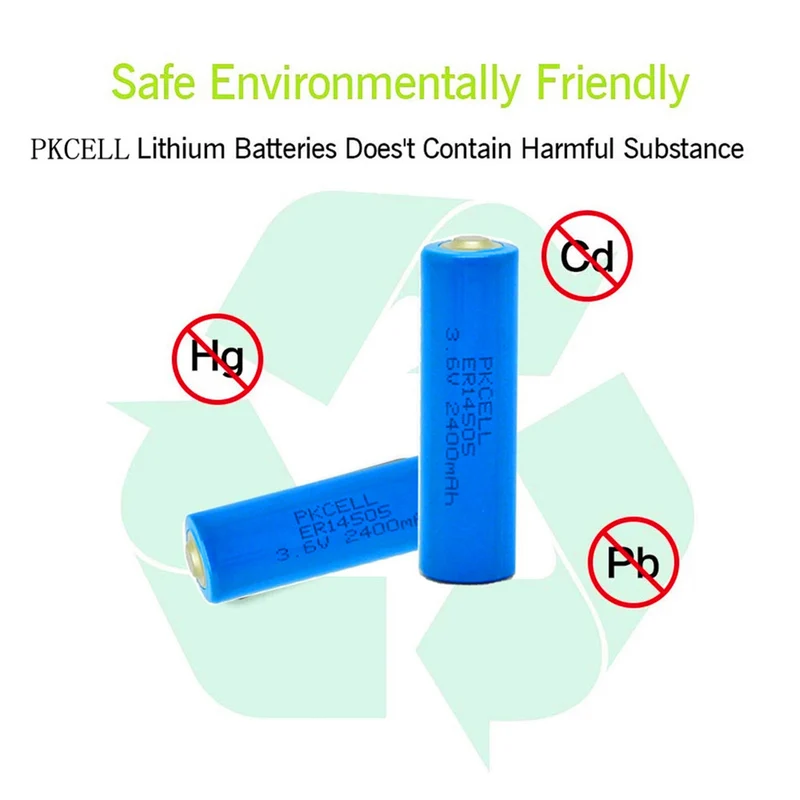 20PCS AA 3.6V 2400mah Lithium Battery for Utility Meters, GPS tracking, Cameras, Memory Backup