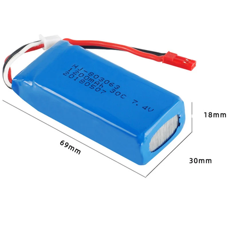 7.4V 1200mAh 803063 30C Lipo battery For X6 H16 MJX X101 X102 remote control quadrocopter