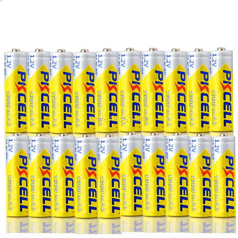 20pcs AA 1.2V 1300mAh battery for Digital camera, portable video, game,flashlight