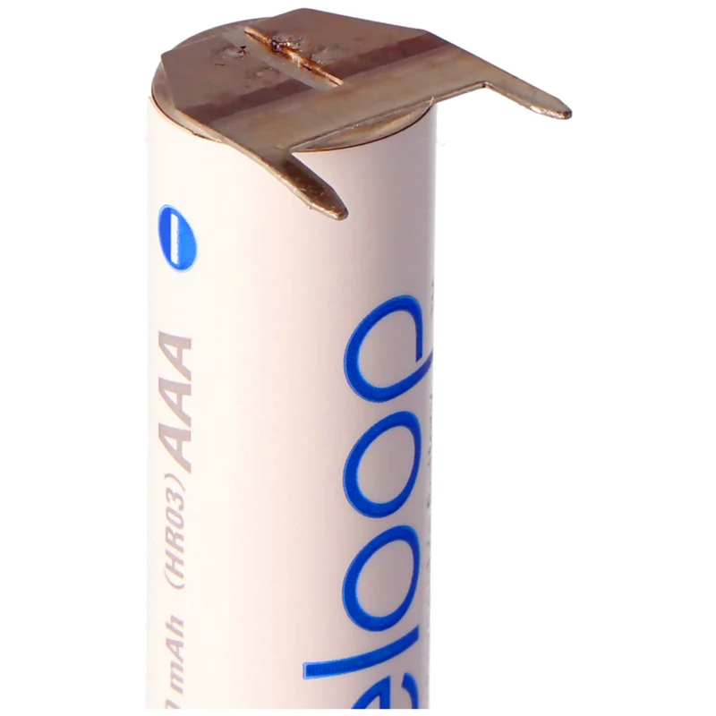 2pcs 1.2v 800mah AAA NiMH battery with 3-pin print contacts for manufacturer / brand: Universal