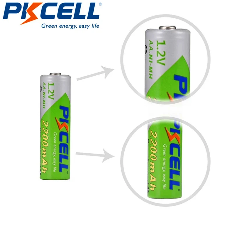 8PCS 1.2V NI MH 2200mah Battery for Digital camera, portable video, game, flashlight, remote control