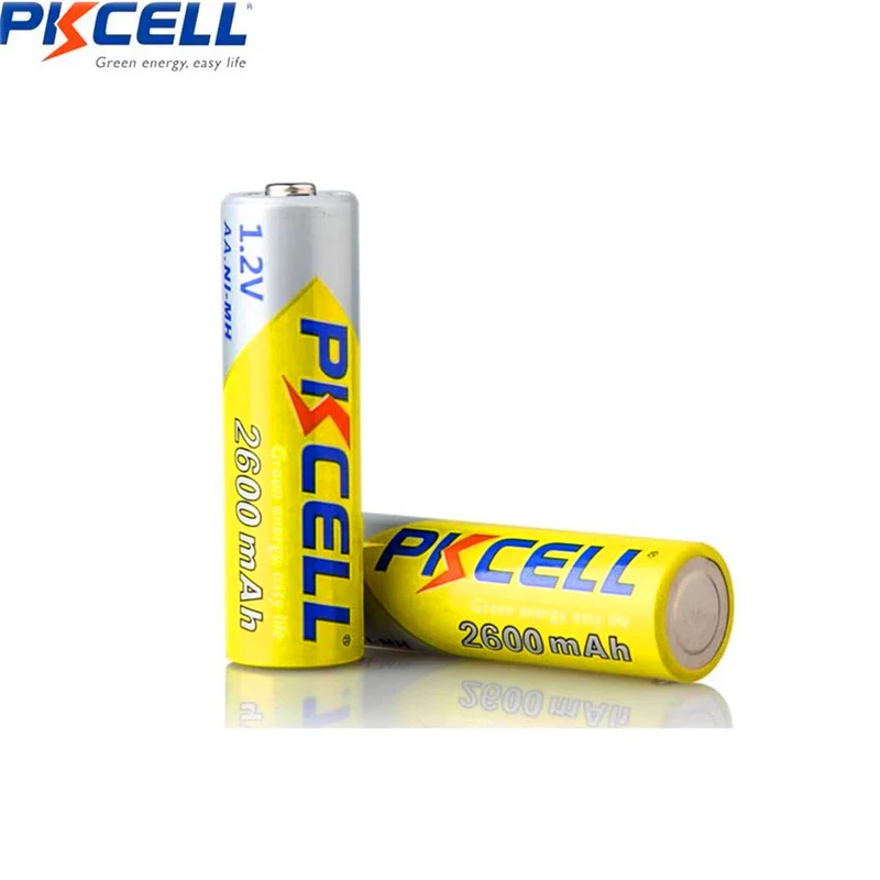 4Pcs 1.2v 2600mAh NiMh Rechargeable Battery For Digital camera, portable video, game, flashlight, remote control