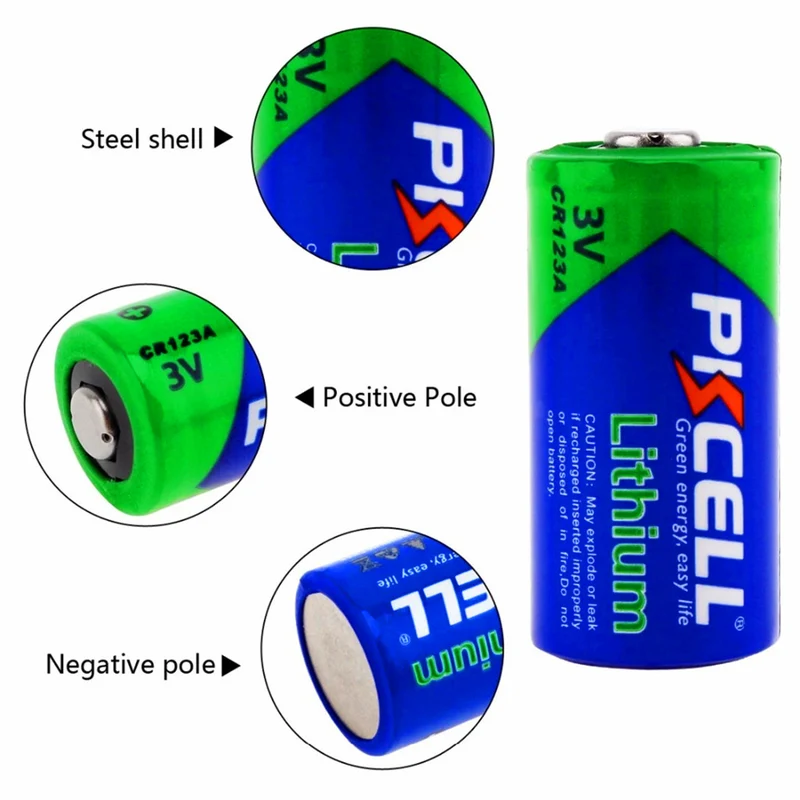 10PCS 3v 850mah Lithium Battery for Camera Medical Equipment Lamp Radio