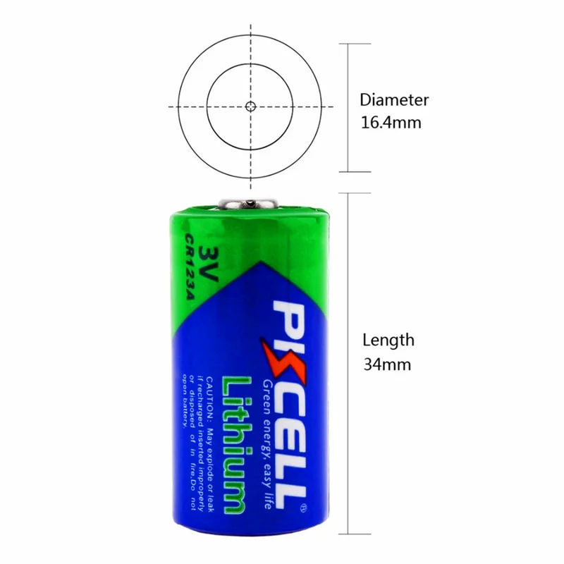 10PCS 3v 850mah Lithium Battery for Camera Medical Equipment Lamp Radio