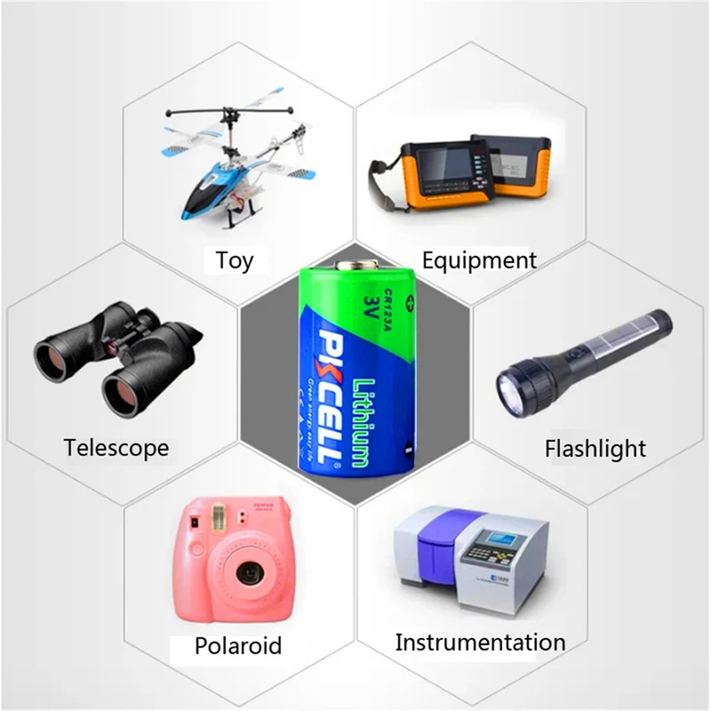 10PCS 3v 850mah Lithium Battery for Camera Medical Equipment Lamp Radio