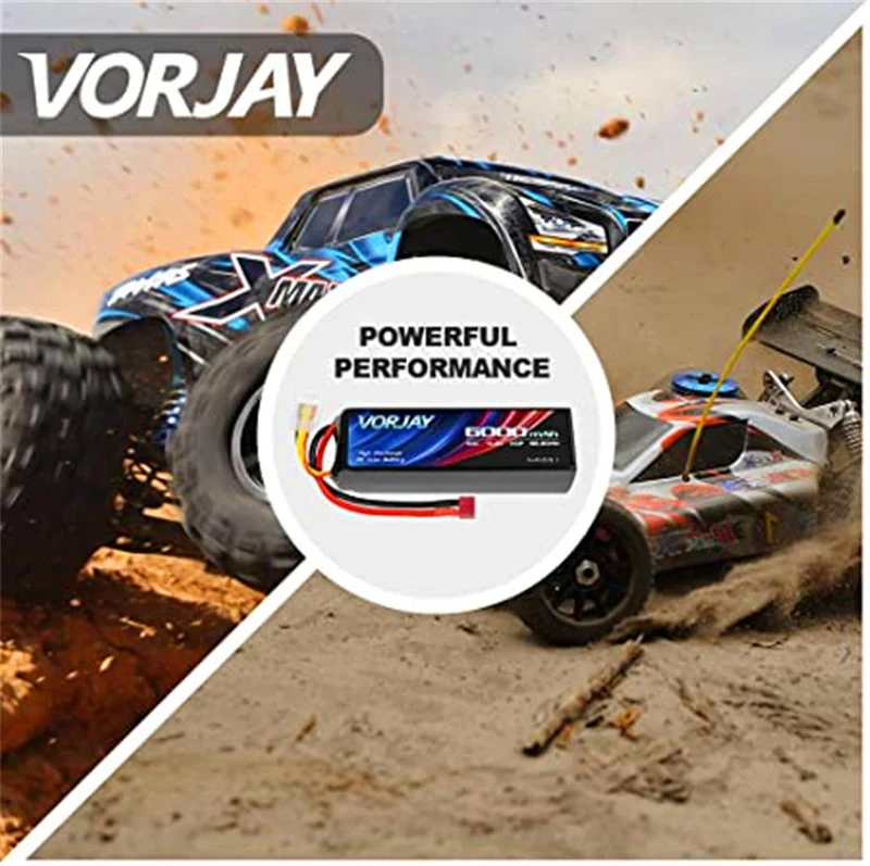 14.8V 6000mAh LiPo battery with Deans T connector and XT 60 connector for helicopter aircraft，RC car, RC airplane