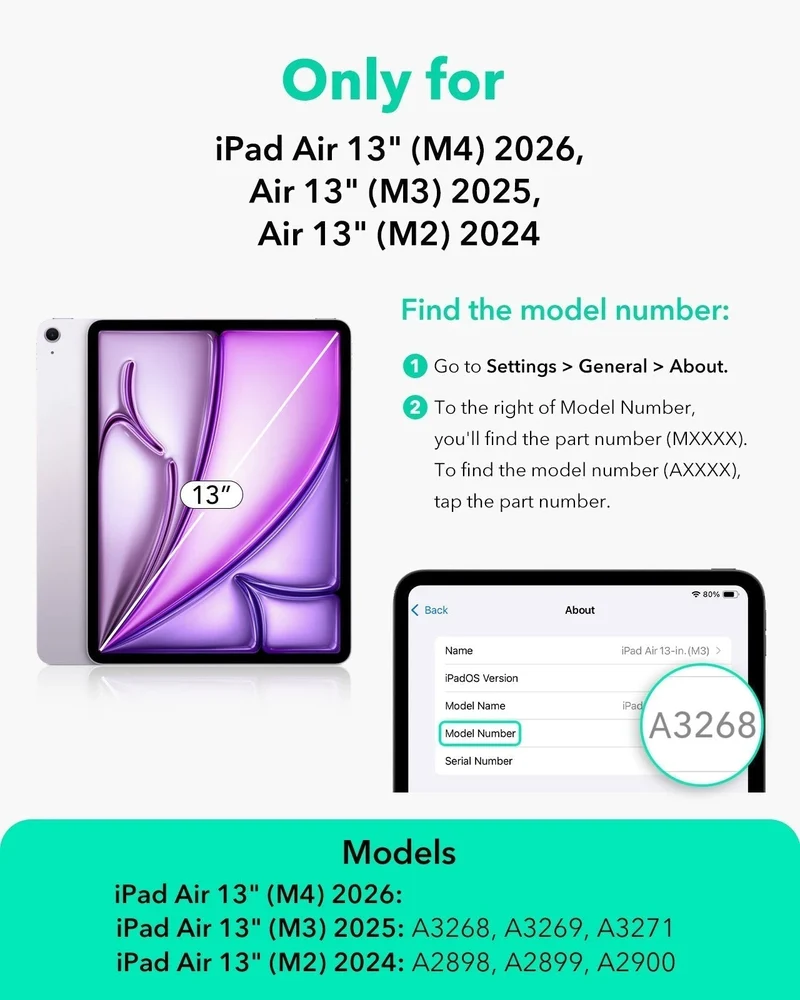 iPad Air 13" (M4) 2026 UltraFit Classic Screen Protector - 2 Pack
