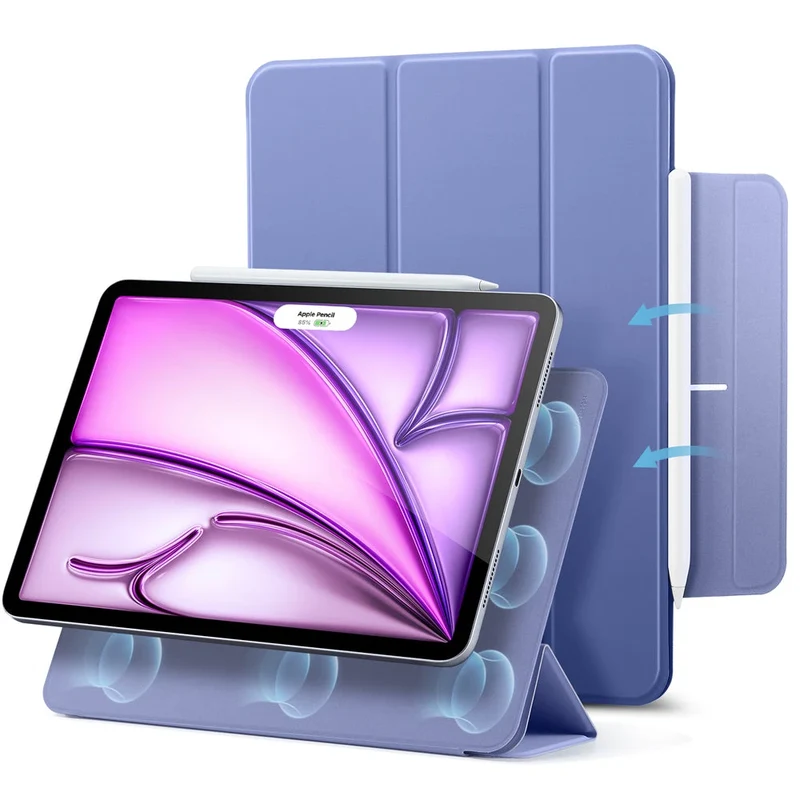 iPad Air 13" (M4) 2026 Rebound Magnetic Case - Purple