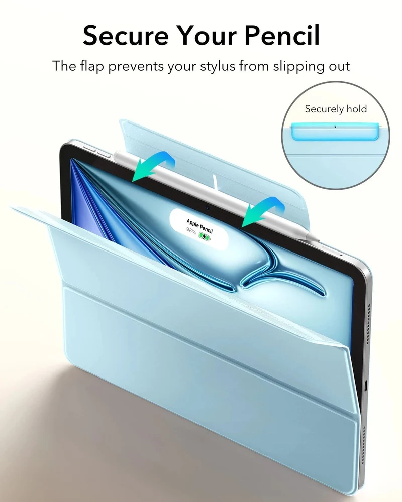 iPad Air 11" (M4) 2026 Rebound Magnetic Case - Sky Blue