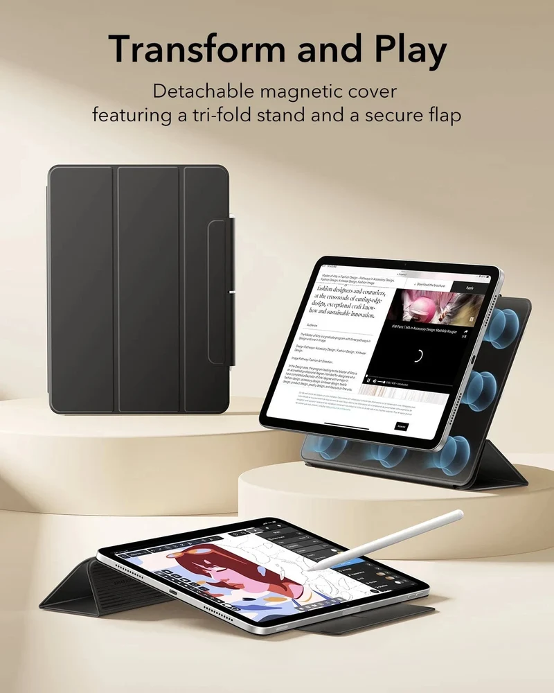 iPad Air 11" (M4) 2026 Rebound Magnetic Case - Black