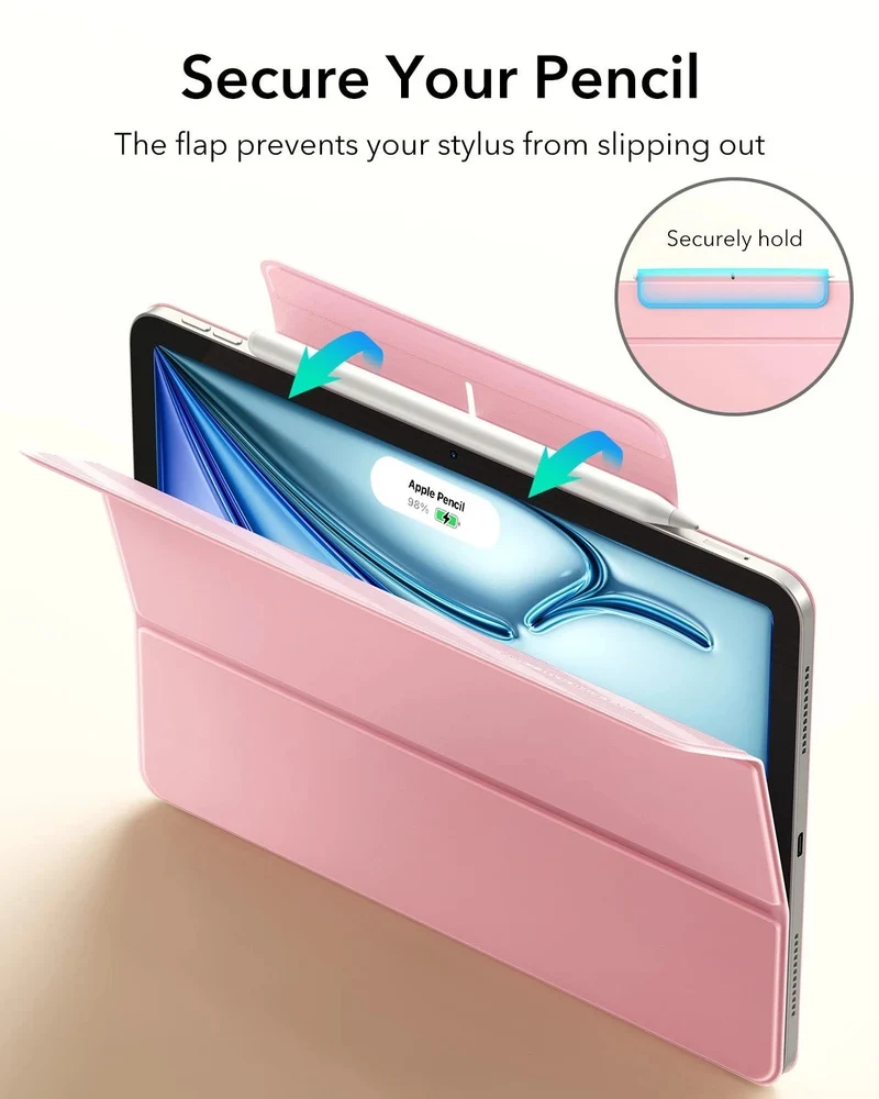 iPad Air 11" (M4) 2026 Rebound Magnetic Case - Pink
