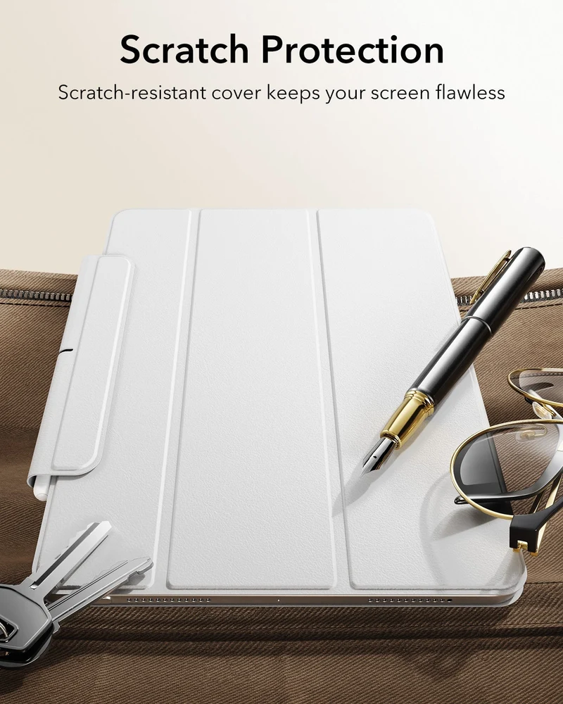 iPad Air 11" (M4) 2026 Rebound Magnetic Case - Brilliant White