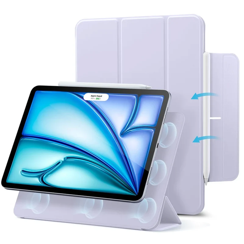 iPad Air 11" (M4) 2026 Rebound Magnetic Case - Light Purple