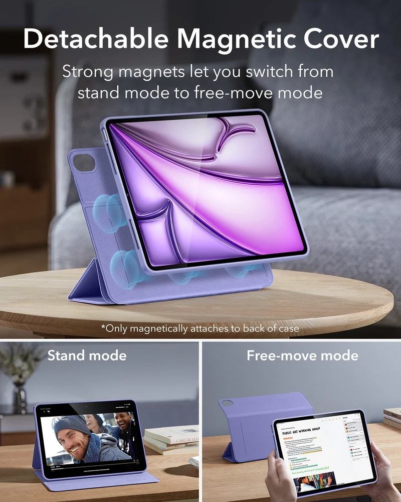 iPad Air 13" (M4) 2026 Rebound Hybrid Case 360 - Purple