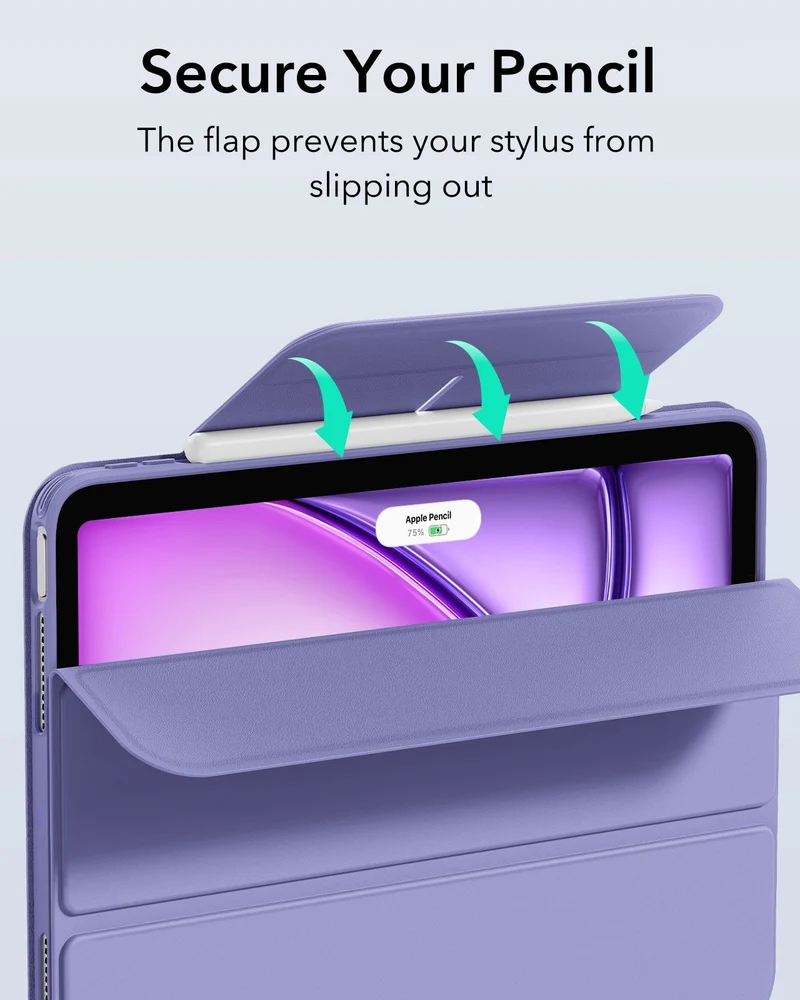iPad Air 13" (M4) 2026 Rebound Hybrid Case 360 - Purple