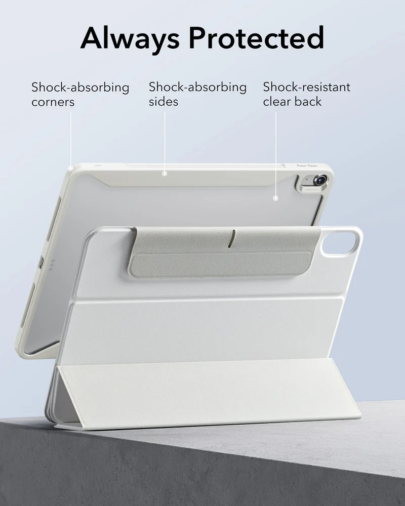 iPad Air 13" (M4) 2026 Rebound Hybrid Case 360 - Brilliant White