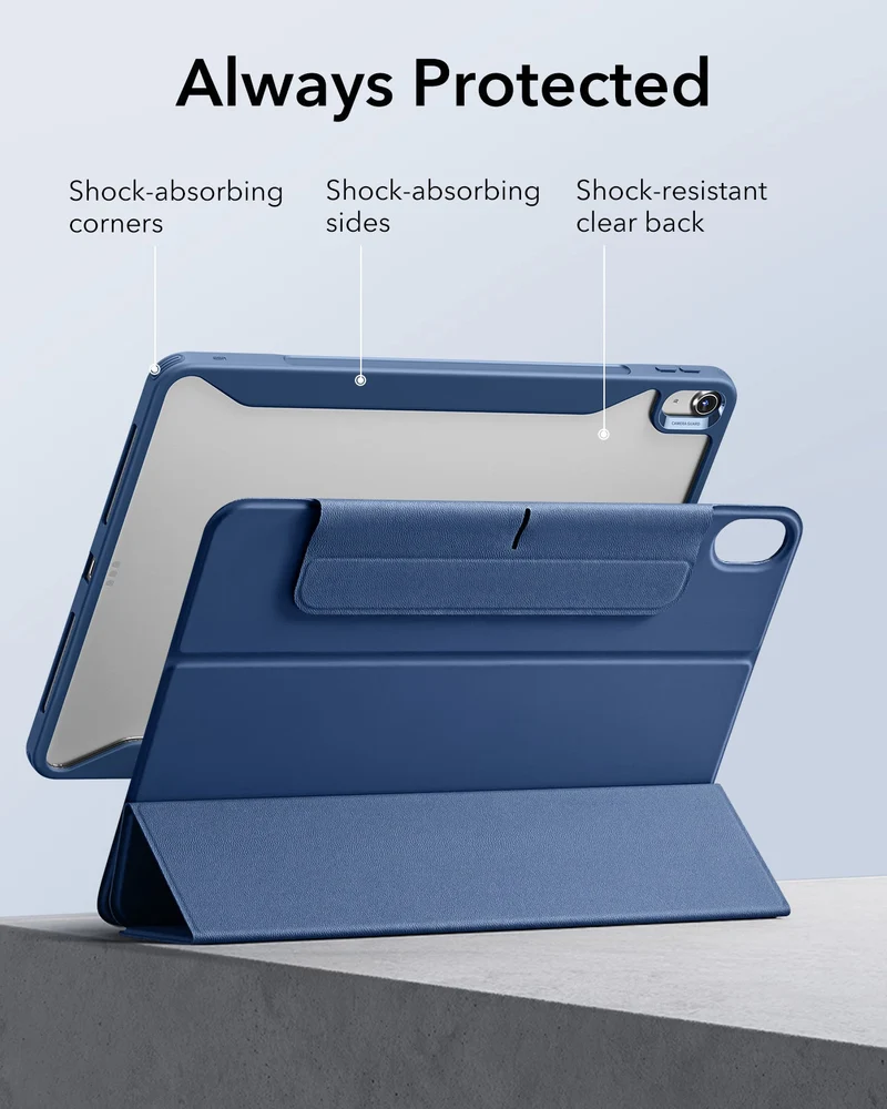 iPad Air 13" (M4) 2026 Rebound Hybrid Case 360 - Navy Blue