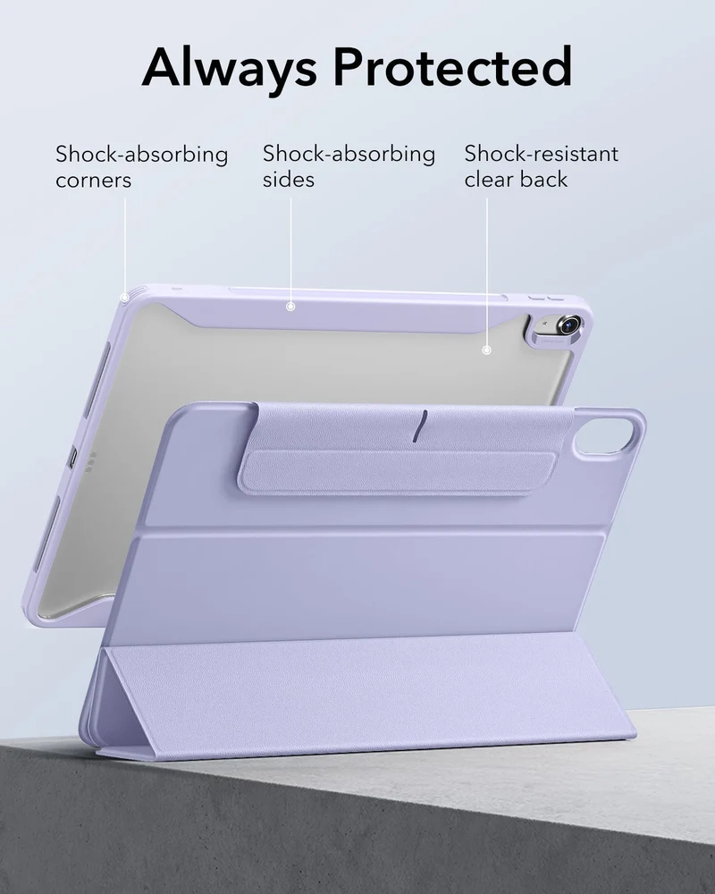 iPad Air 13" (M4) 2026 Rebound Hybrid Case 360 - Light Purple