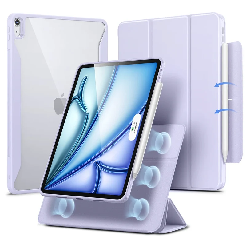 iPad Air 11" (M4) 2026 Rebound Hybrid Case 360 - Light Purple