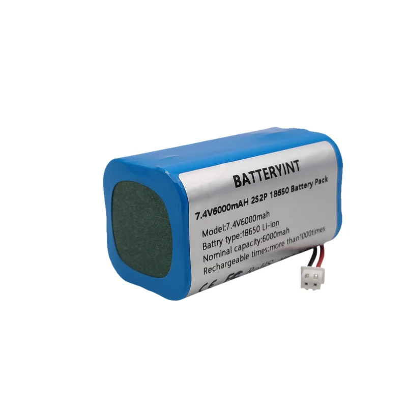 18650 7.4V lithium battery 3600mAh accupack speaker protection board with XH 2.54-2P connector