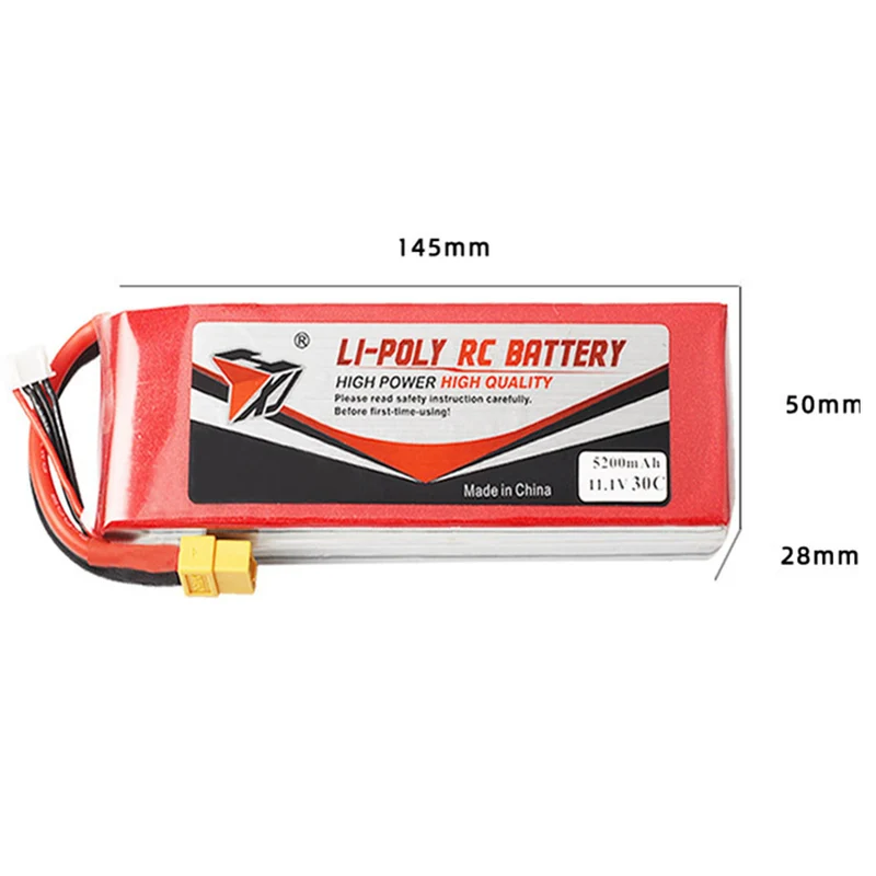 11.1v 5200mAh li-polymer battery for aeromodeling aircraft rc drone