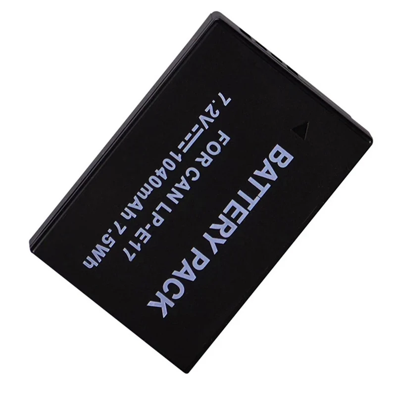 LP-E17 7.2V 1040mAh Canon digital camera lithium battery and Dedicated Charger, fits EOS M5 M6 200D T6I t6S 750D 760D 77D X8I