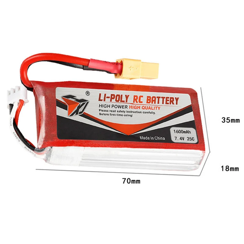 7.4v 1600mAh 903462 li-polymer battery for WLtoys V913 L959 L202 Yi TY923 HJ817