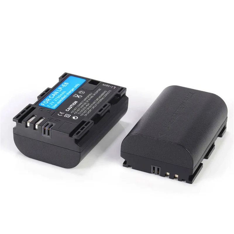 2 pieces 7.2v 2650mAh battery for Canon EOS 60Da 70D 80D 90D